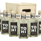 Wooden box Tohi London Dry Gin