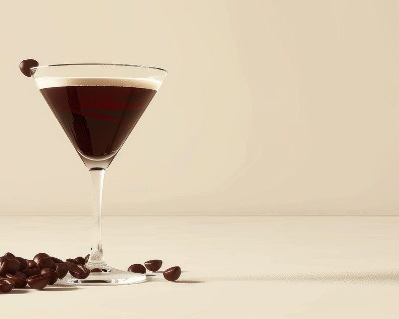 Tohi Gin espresso. Flavorful cocktail for great dessert cocktail