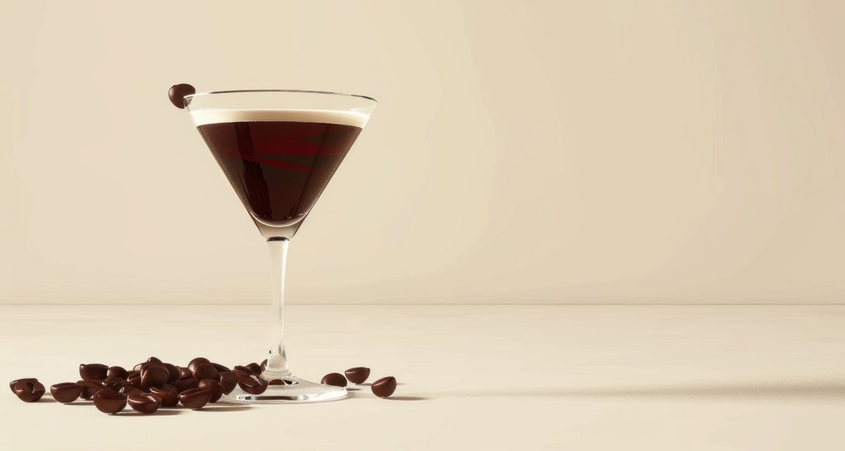 Tohi Gin espresso. Flavorful cocktail for great dessert cocktail